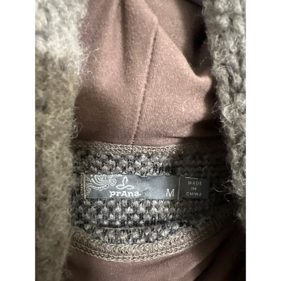 Prana size medium wool blend cowl neck sweater with pockets - Picture 5 of 6